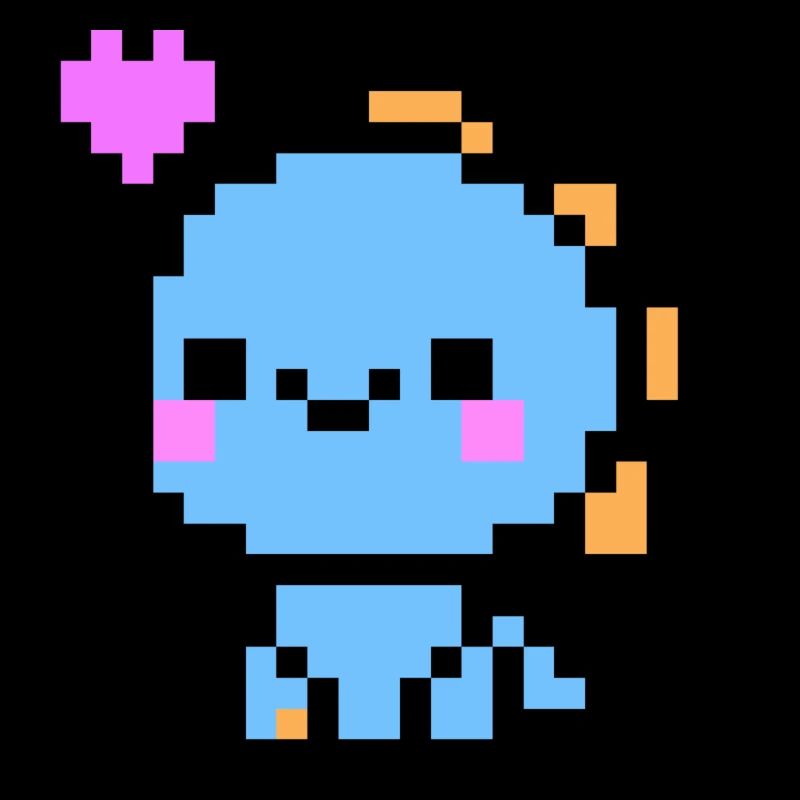 Cute Light Blue Dino