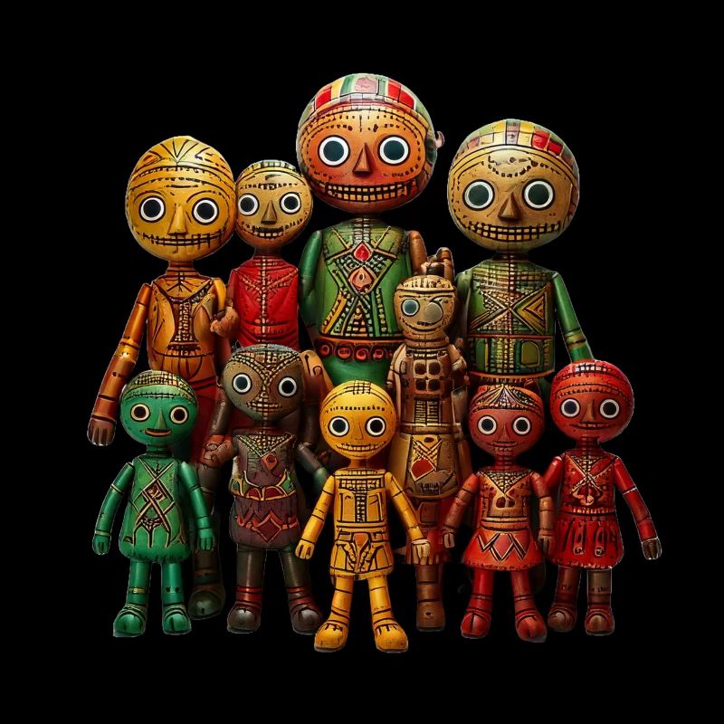 🪆 Poupée Vaudou aux Couleurs de l’Afrique