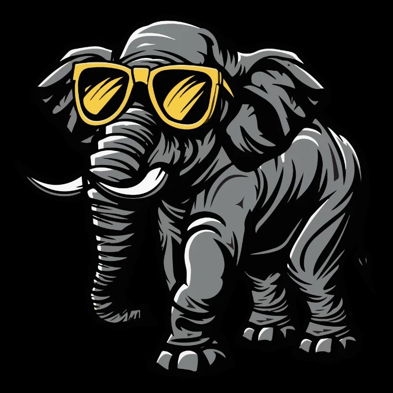 Éléphant Bande Dessinée Cool