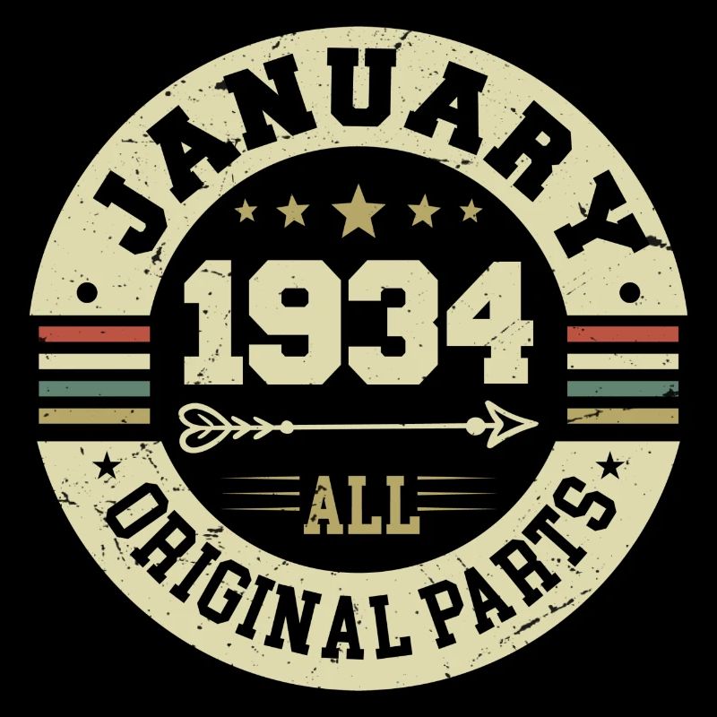 January 1934 - Geburtstag im Januar 1934