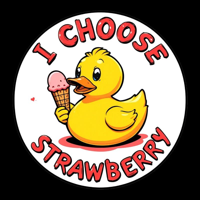 i choose strawberry duck