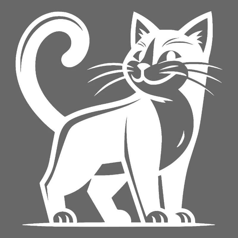 Clever cat with a smartass look