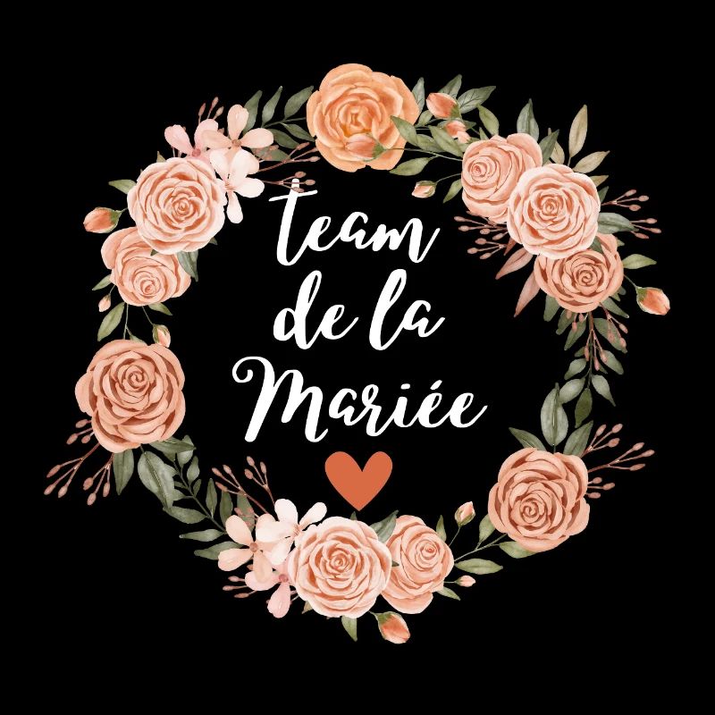 Aquarell Blumen Braut Team - passend dazu