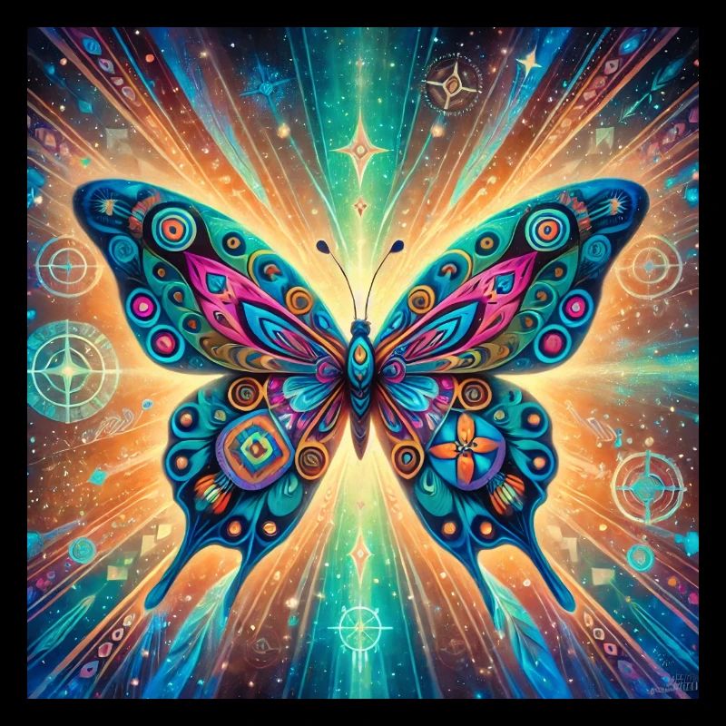 Papillon animal de puissance