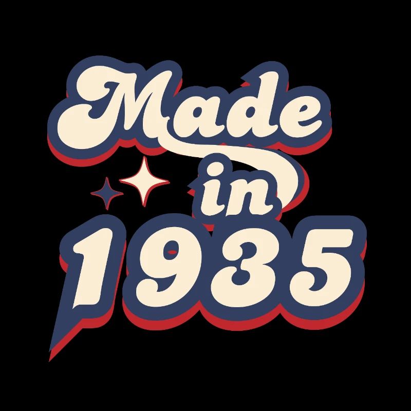 Hergestellt im 1935 Retro