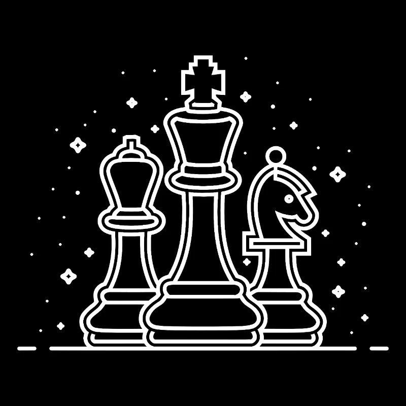 Schachfiguren Merkmal Skizze