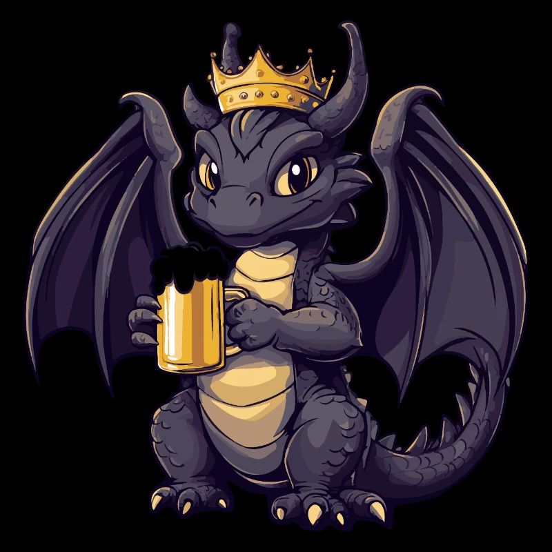 Drache Bier Lustig