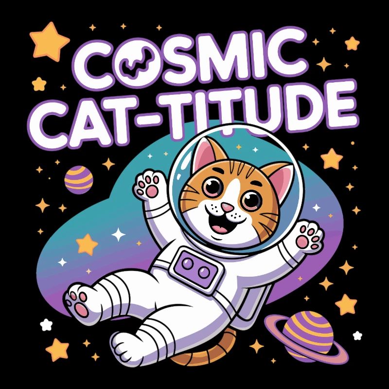 Chat Cosmique – Pouvoir Intergalactique du Chat