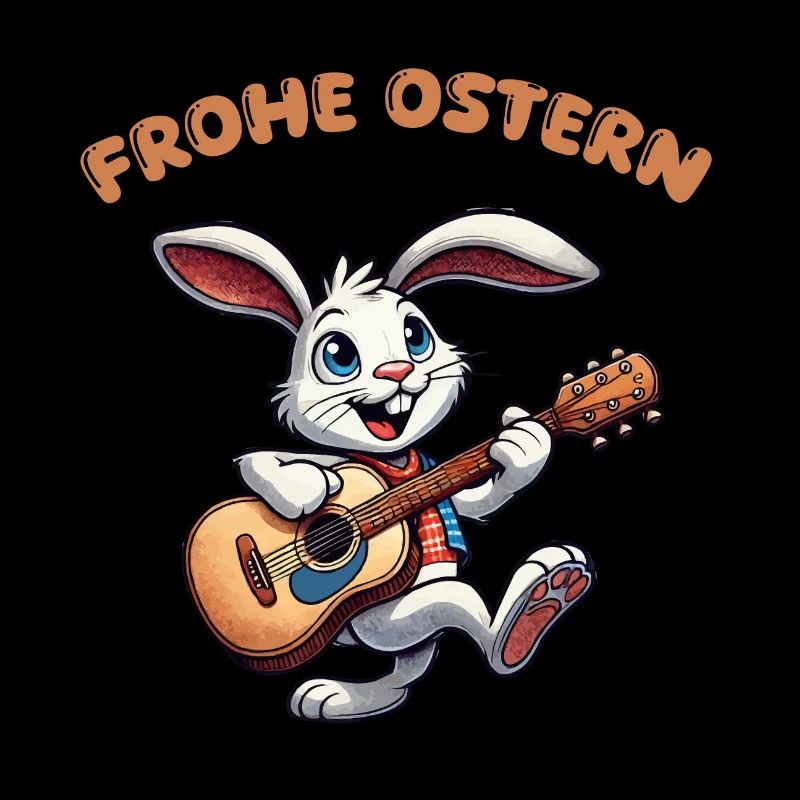 bunny guitare comique pâques