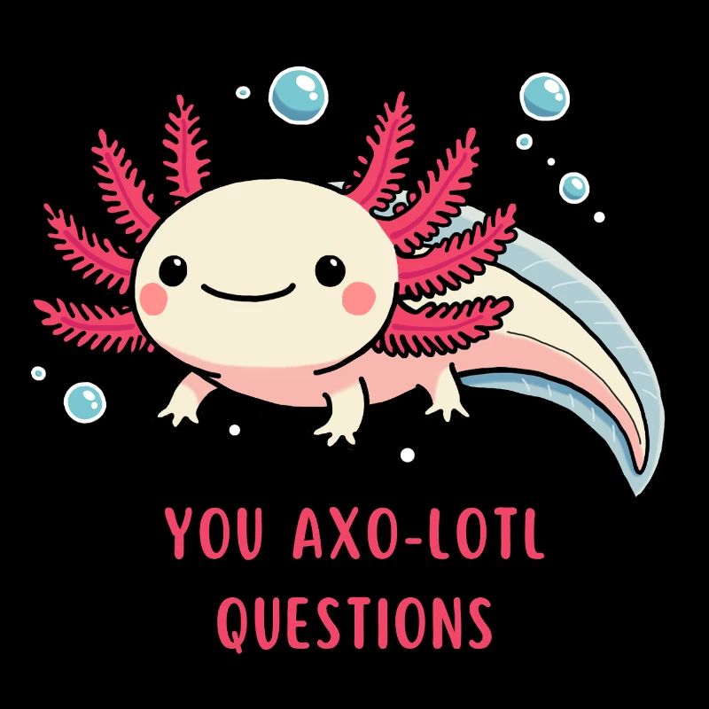 Neugieriges Axolotl