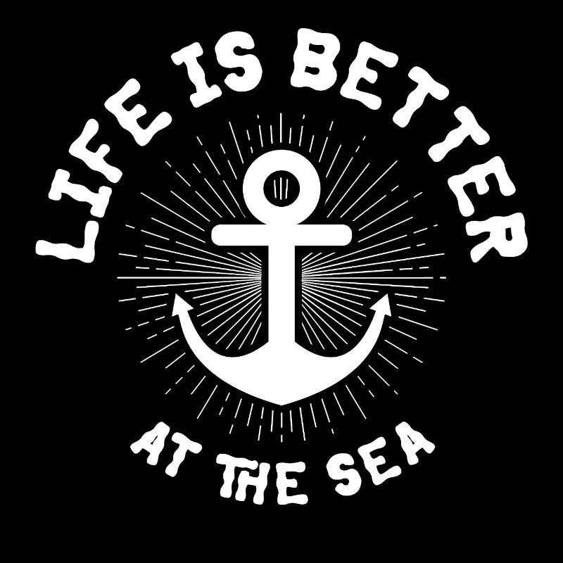Schiffanker Anker Nordsee Spruch Geschenk See
