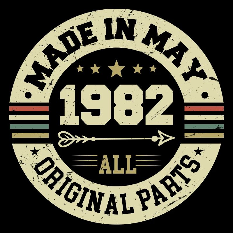 Mai 1982 Jahrestag Mai 1982 Geburtstag May 1982