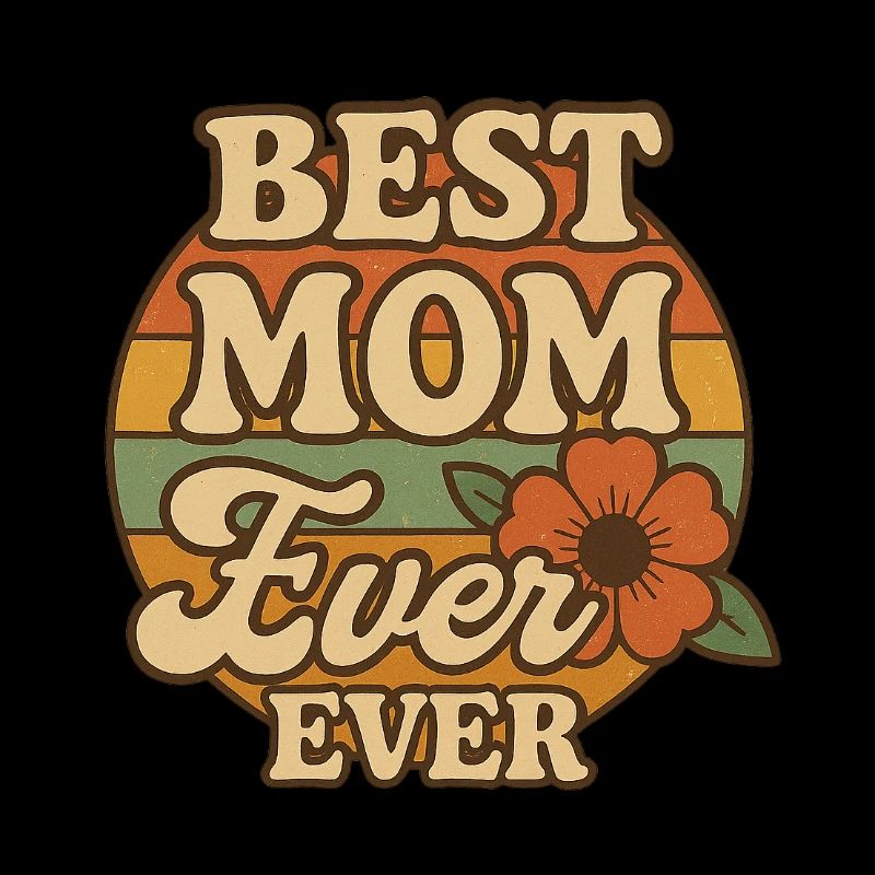 Retro Muttertag Best Mom ever ever