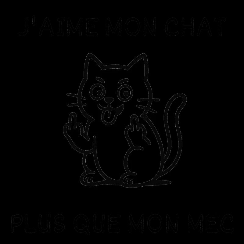 J'aime mon chat, plus que mon mec