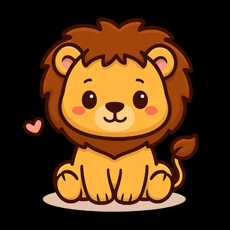 Petit lion – Courageux et mignon