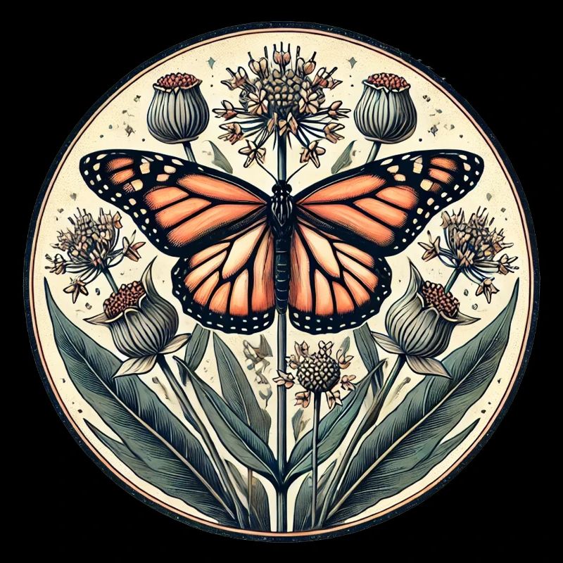 Vintage Monarch Butterfly