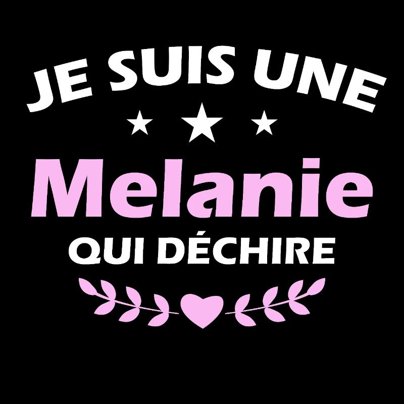 T-Shirt Ich bin eine Melanie, die rockt