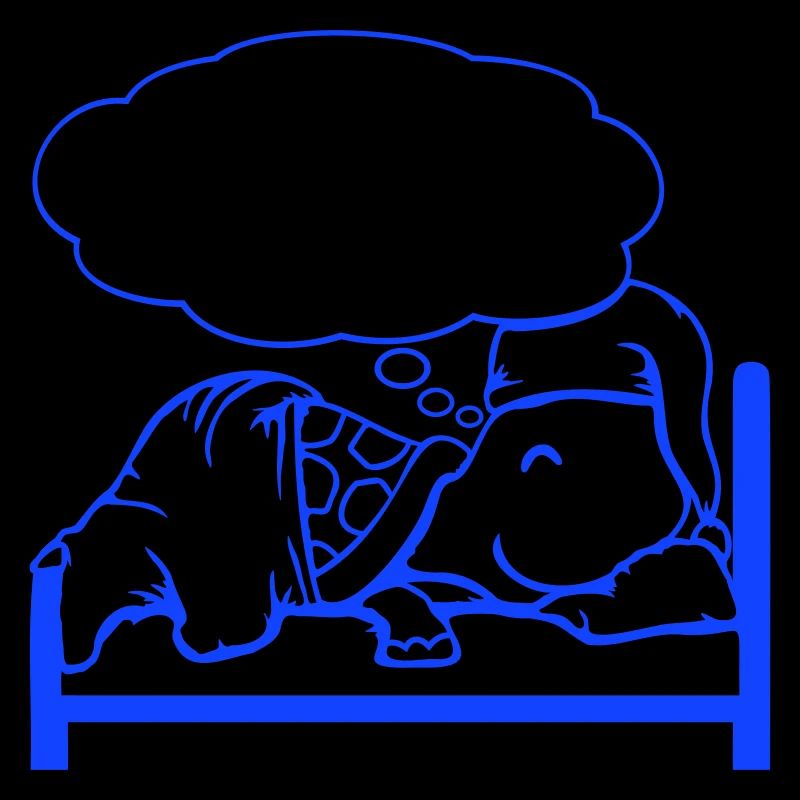 Turtle sleeps tired bed sleepy head dreaming