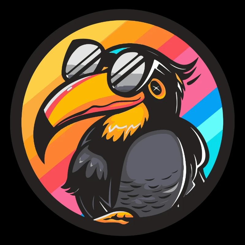 Tukan Vogel Comic Cool