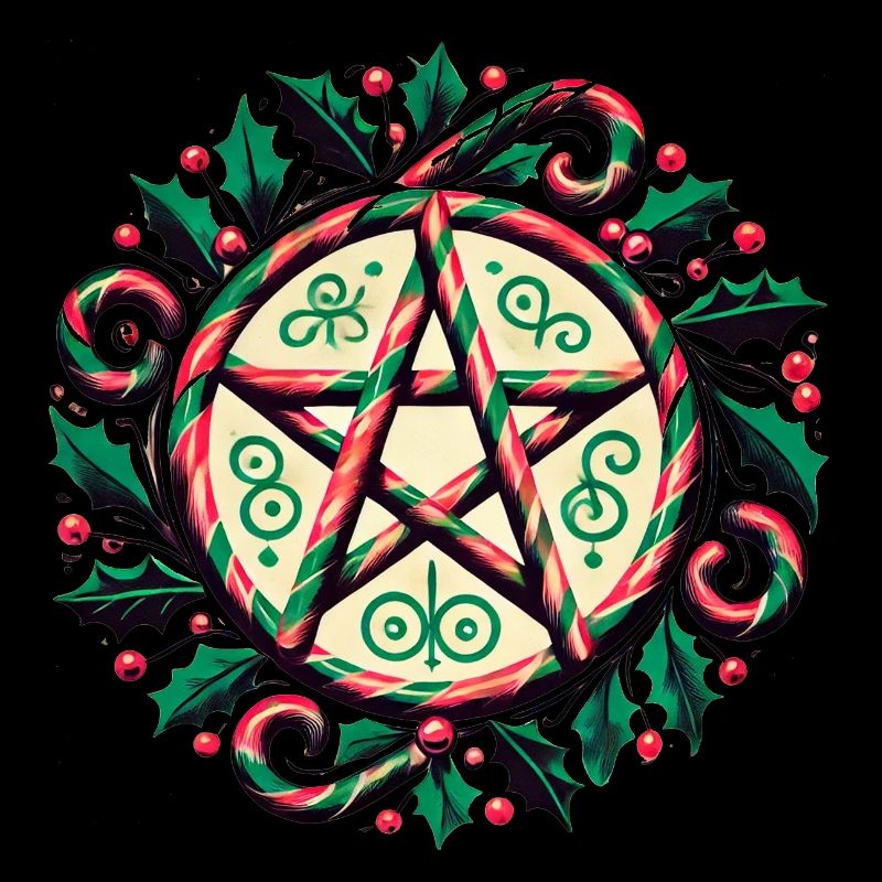 Pentagramme Cannes de Noël Occulte Vacances