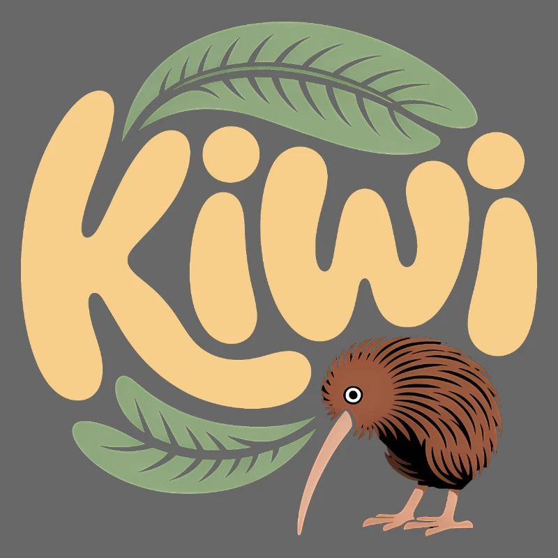 Kiwi mignon - Conception d’oiseau néo-zélandais