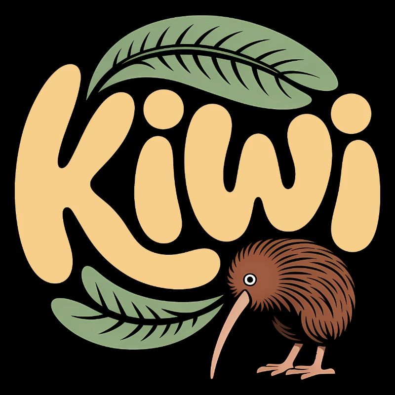 Süße Kiwi - Neuseeland Vogel Design