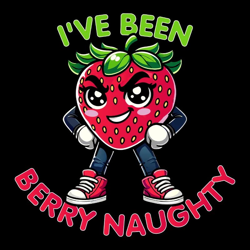 Beere Freche Erdbeere Lustiges & Freches Wortspiel Design