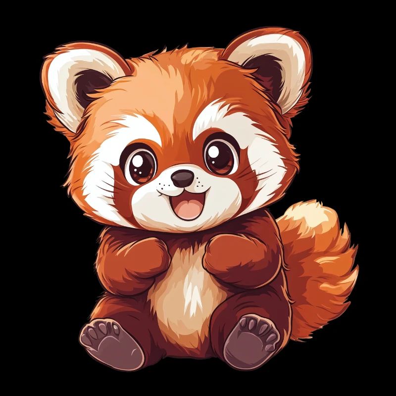 Mignon bébé panda roux petit panda