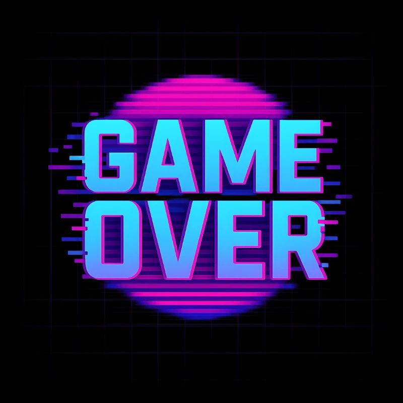 Game Over – Retro Glitch Arcade