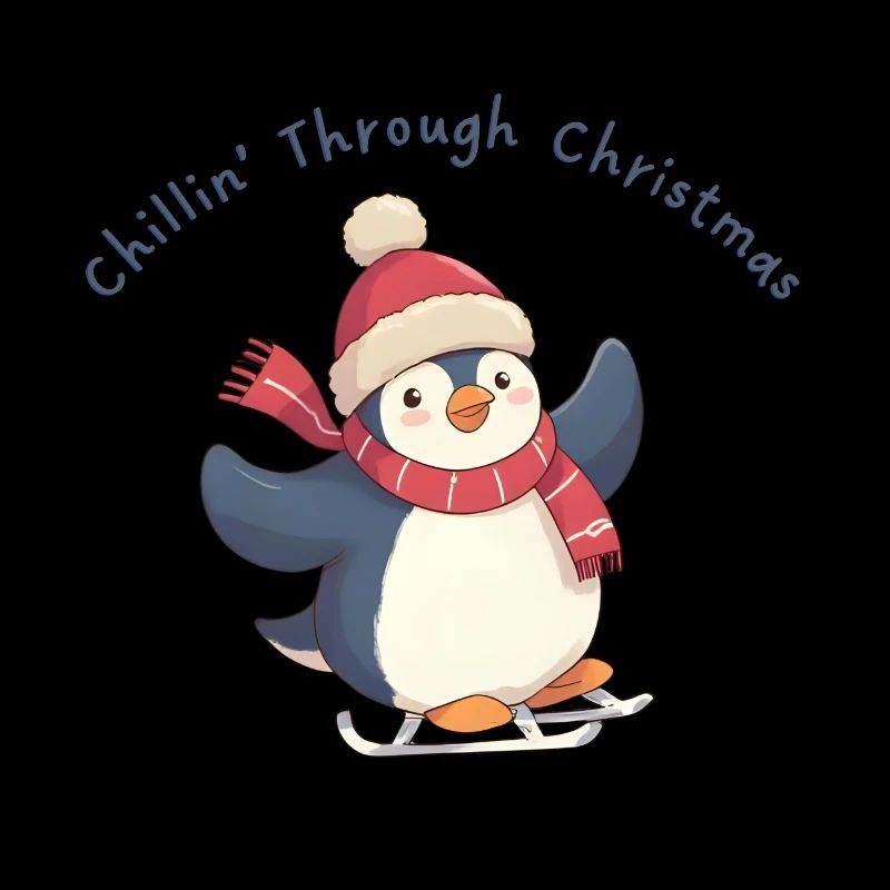 Chillin’ Through Christmas – süßer Winter Pinguin