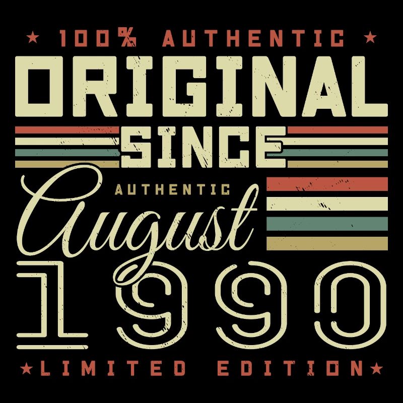 Août 1990 Retro Août 1990 Août 1990 Anniversaire