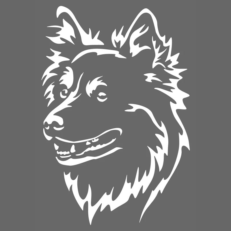 Islandspitz Kopf "Black Edition"