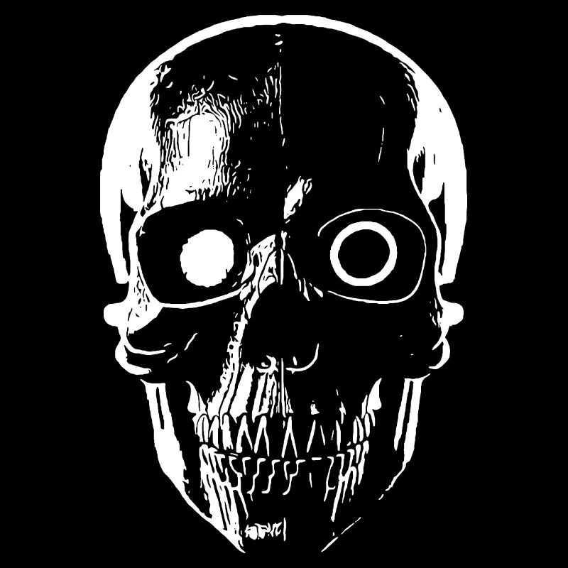 Sci-Fi Cyborg Skull
