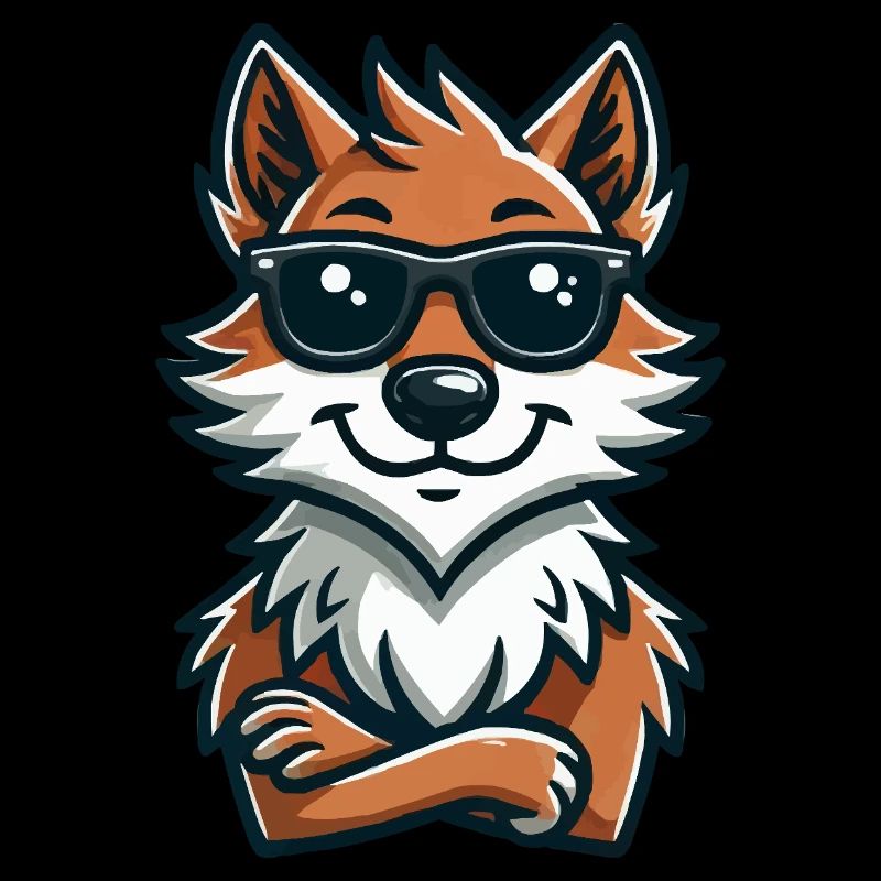 Lunettes de soleil loup Bande dessinée