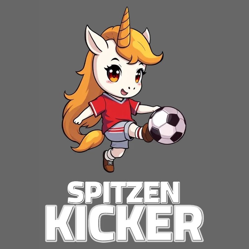 Fußball Einhorn Spruch - Spitzen Kicker