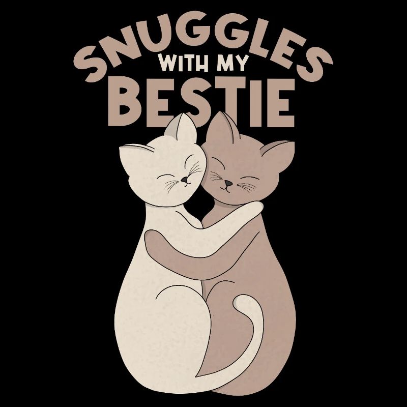 Snuggles with My Bestie Cat Design