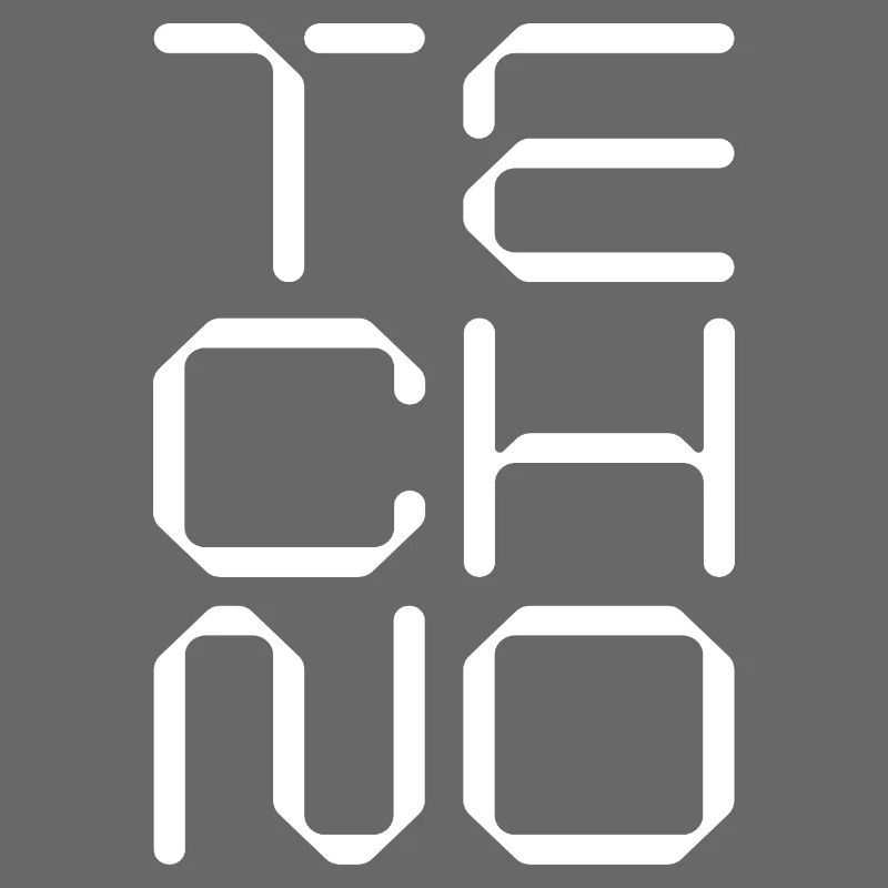 techno music geometric logo