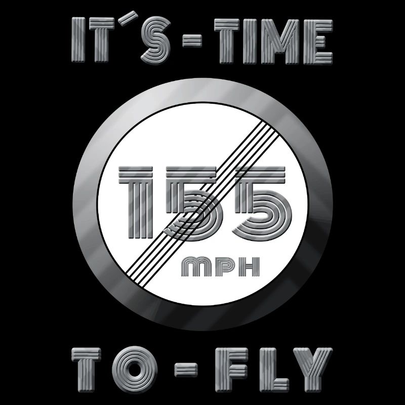 Temps de course 155 mph Design rétro