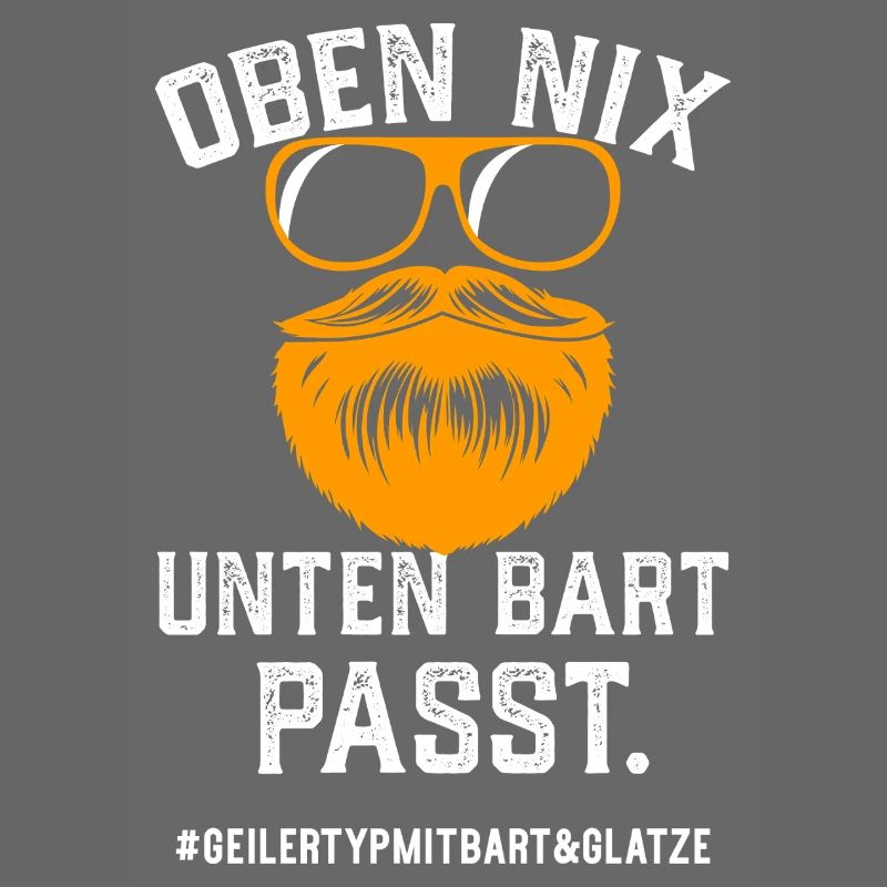 Geiler Typ Mit Bart Und Glatze Bartträger Vollbart