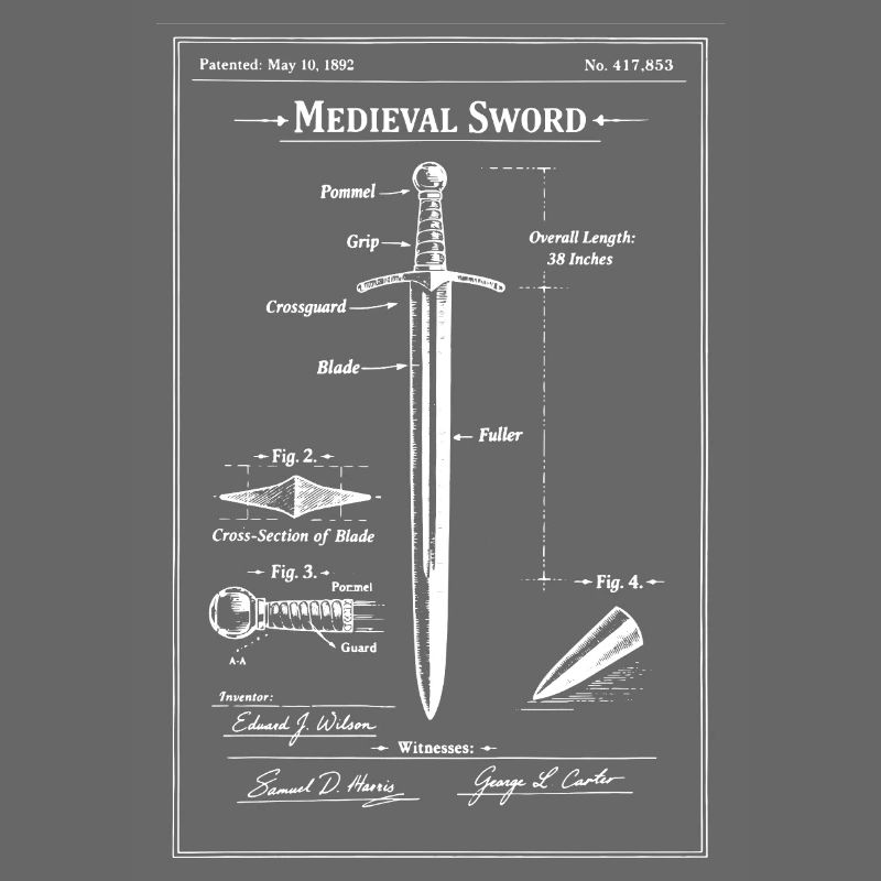 Plan d’épée médiévale