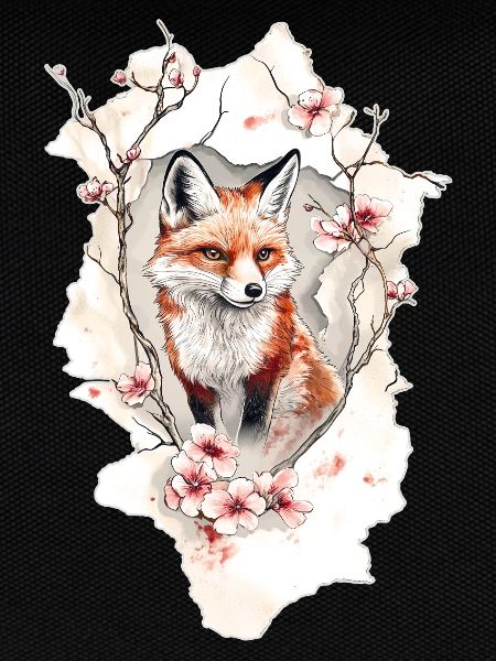 Fuchs Kirschblüten