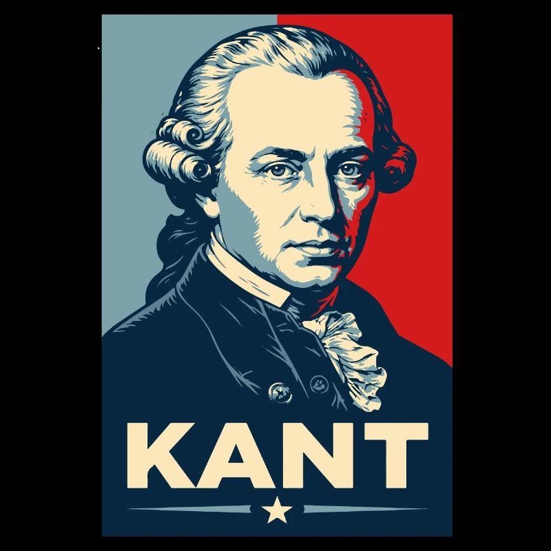 Immanuel Kant Retro Philosopher Portrait
