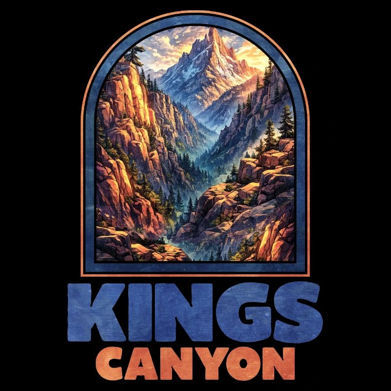 Kings Canyon Mountain Landscape Poster