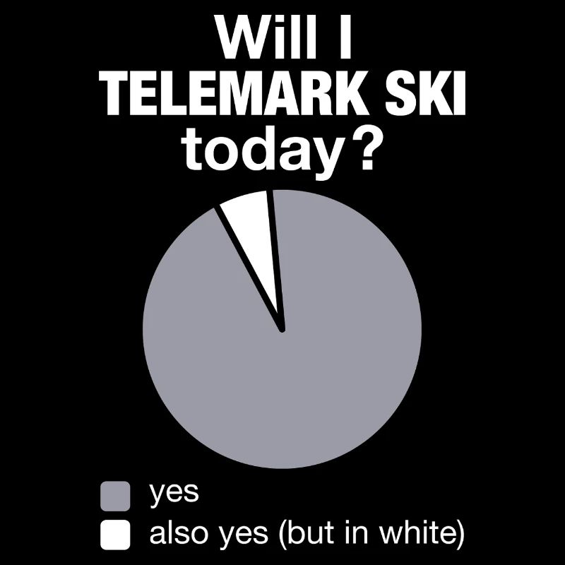 Telemark Ski Funny Skiing Today Chart