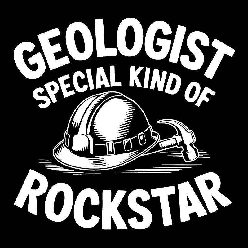 Géologue, une rock star spéciale. Casque de géologue