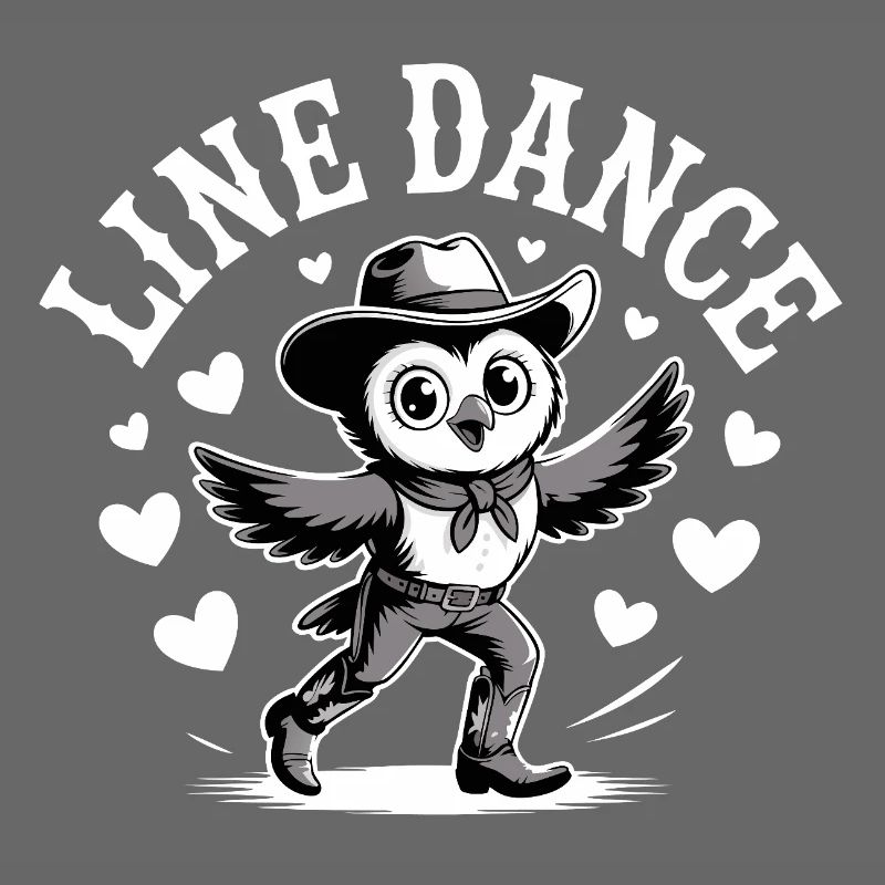 Line Dance Eule lustige Eule tanzt Linedance