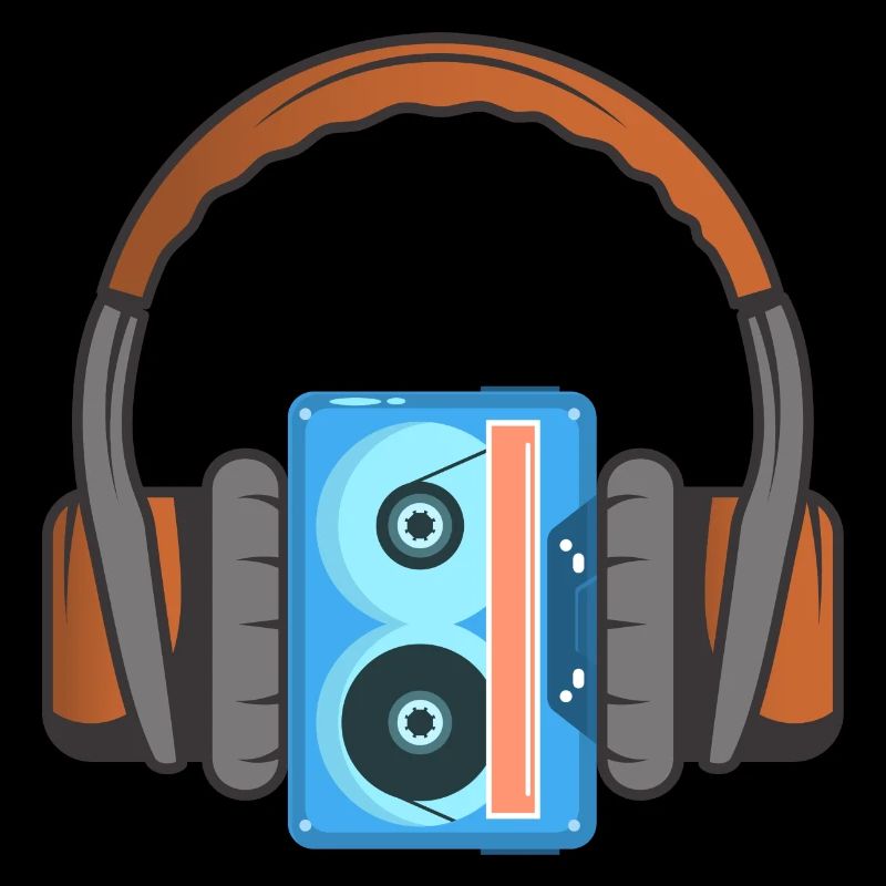 Casque et cassette audio