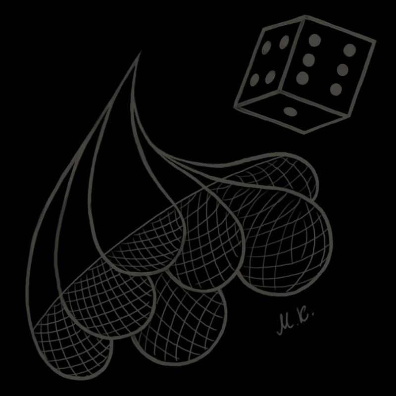 Creative patterned drops with game dice
