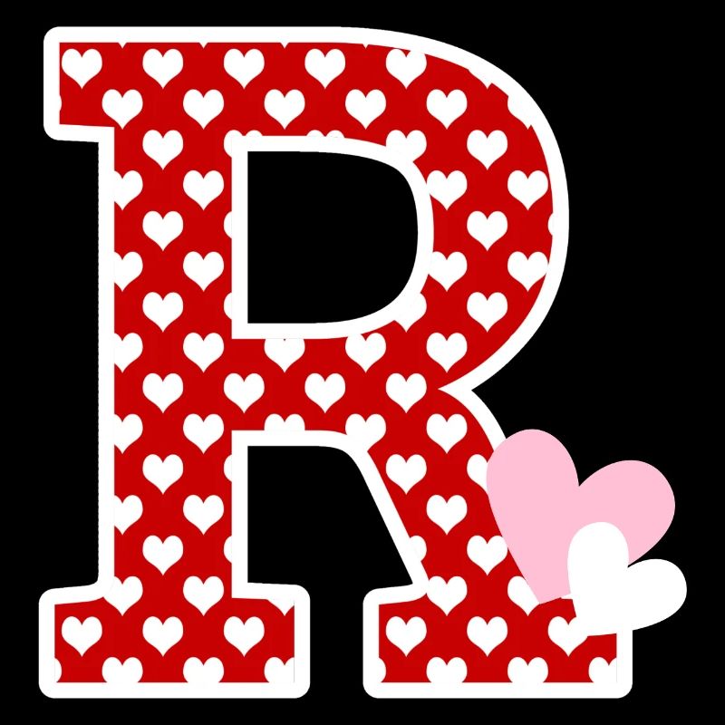 Lettre r cœur