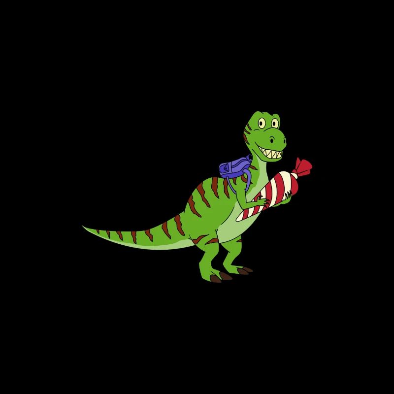 Schulkind Einschulung Dino T-Rex Geschenk